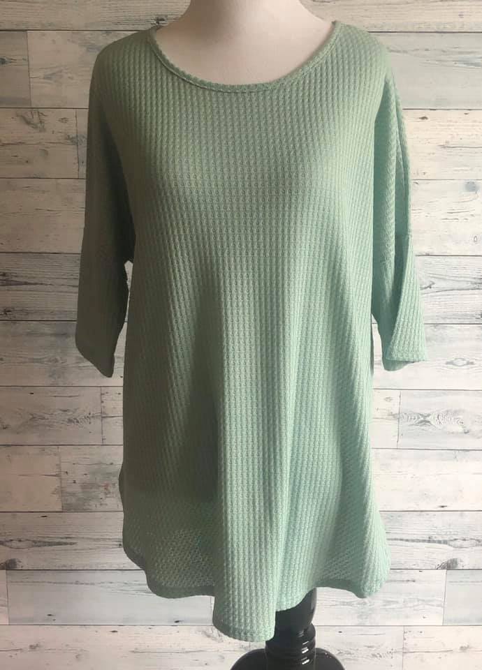 Waffle Knit Top