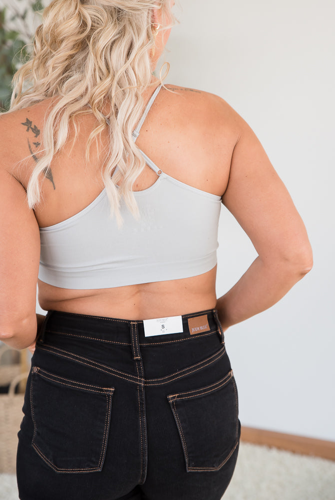 Show Your Support Light Grey Bralette