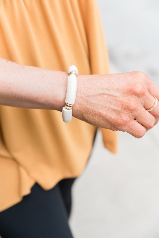 Boho Chic Bracelet in Ivory