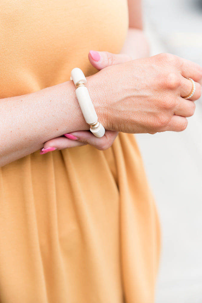 Boho Chic Bracelet in Ivory