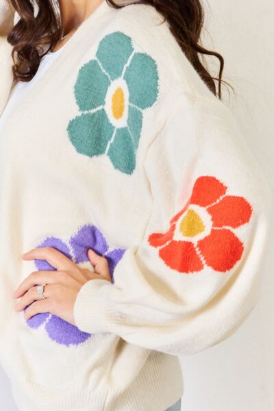 Flower Pattern Cardigan