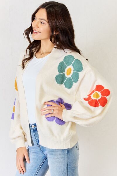 Flower Pattern Cardigan