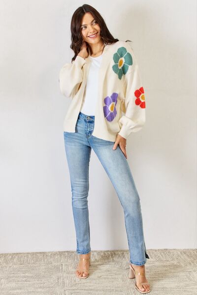 Flower Pattern Cardigan