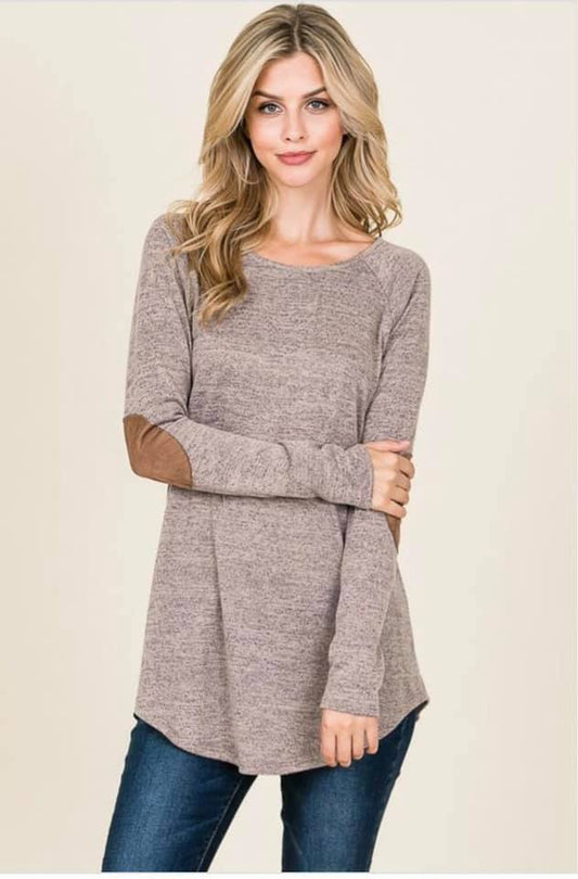 Elbow Patch Top
