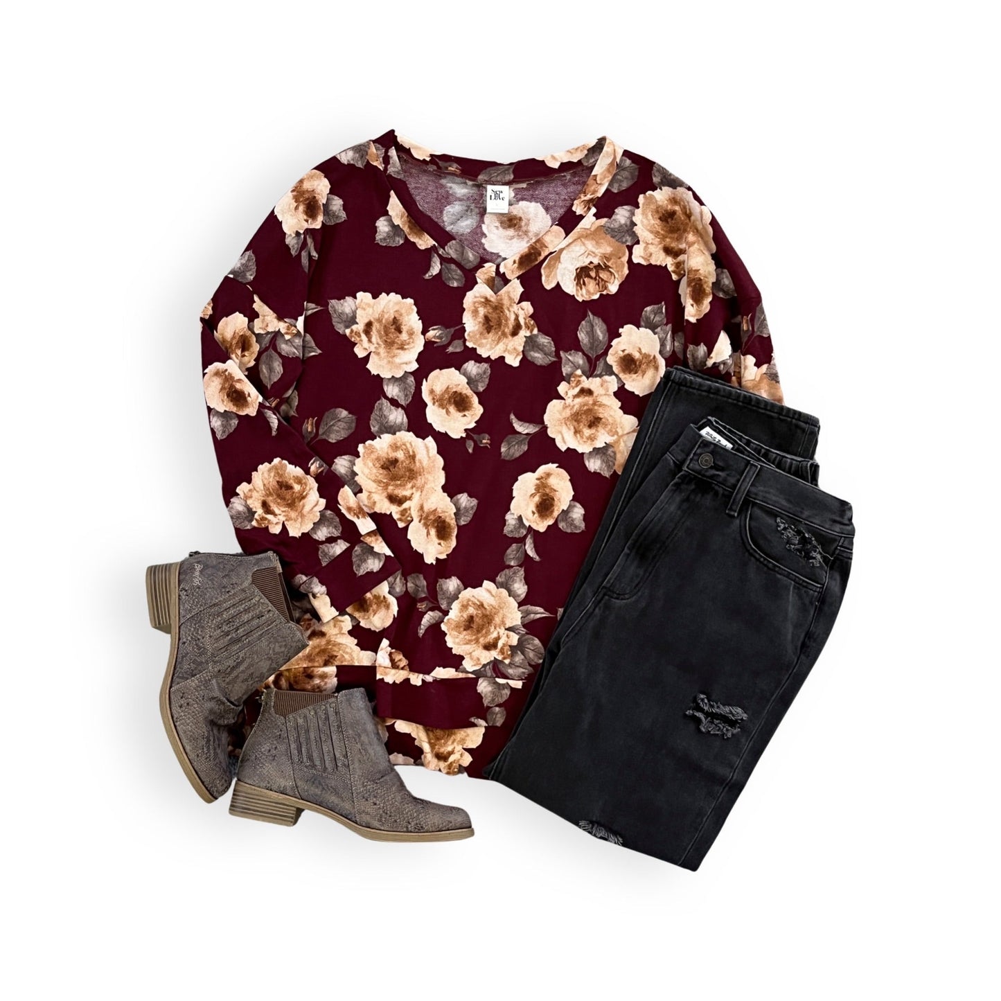 A Class Act Floral Sweater