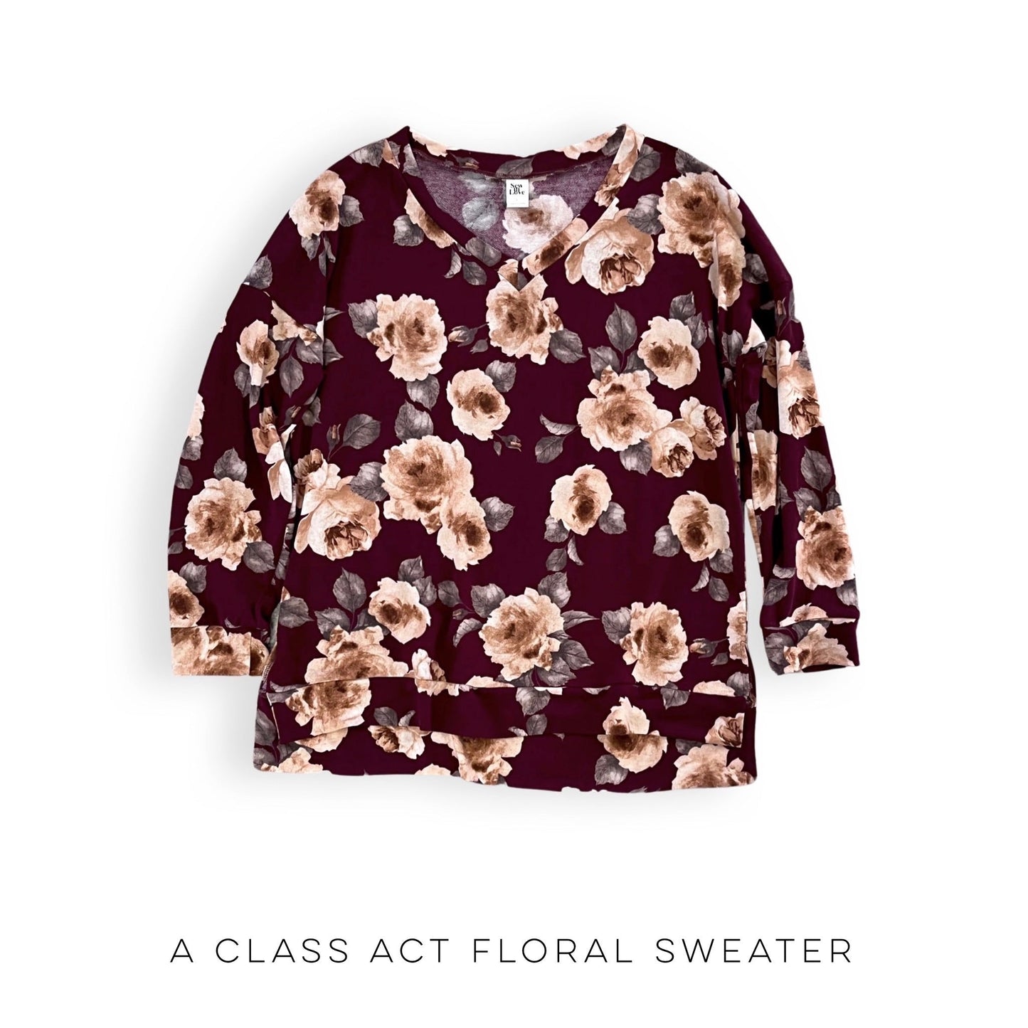 A Class Act Floral Sweater