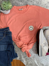 PATCHED Pocket Tee | Glitter Smiles
