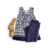 Simply Charming Tank in Navy
